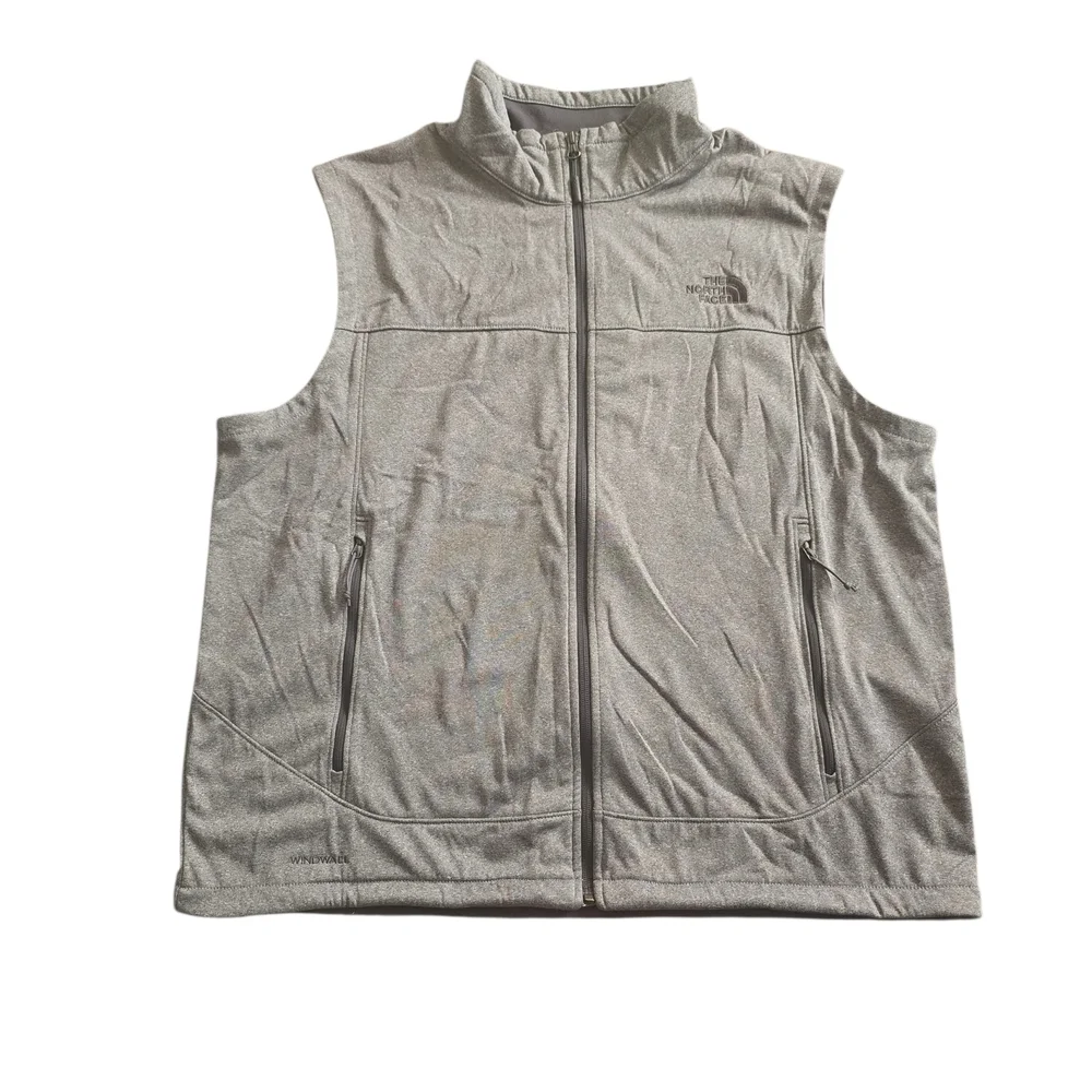 The North Face Mens Canyonwall Full Zip Gray  Vest Size XL Outdoors